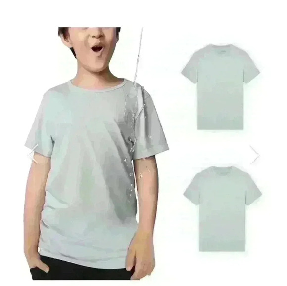 2X duo pack Stain repellent T-Shirt KIDS 6-7 - Picture 1 of 3